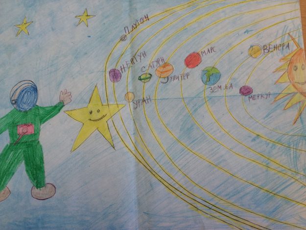 Такмичарски рад 141 Аутор: Мила Гавриловић 4-1 ОШ „Душан Јерковић“, Банатски Карловац Одломак из романа: „Велика космичка авантура“. Илустрација приче „Звездана тајна“ Ментор: Драгана Ђукановић