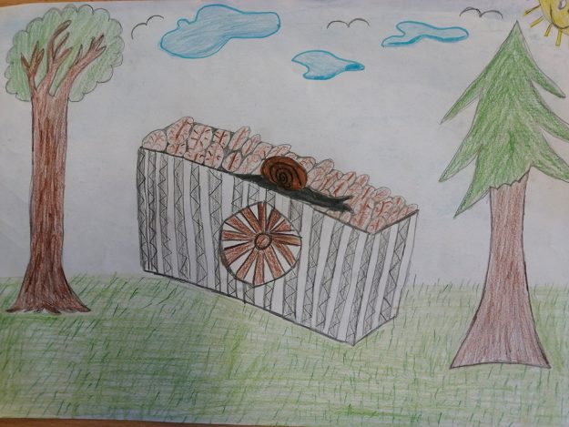 Такмичарски рад 146 Аутор: Огњен Богдановић 4-1 ОШ „Душан Јерковић“, Банатски Карловац Назив романа „Дечак Змај и друге бајке“. Илустрација приче „ Пужић Влада из Спорограда“. Ментор: Драгана Ђукановић