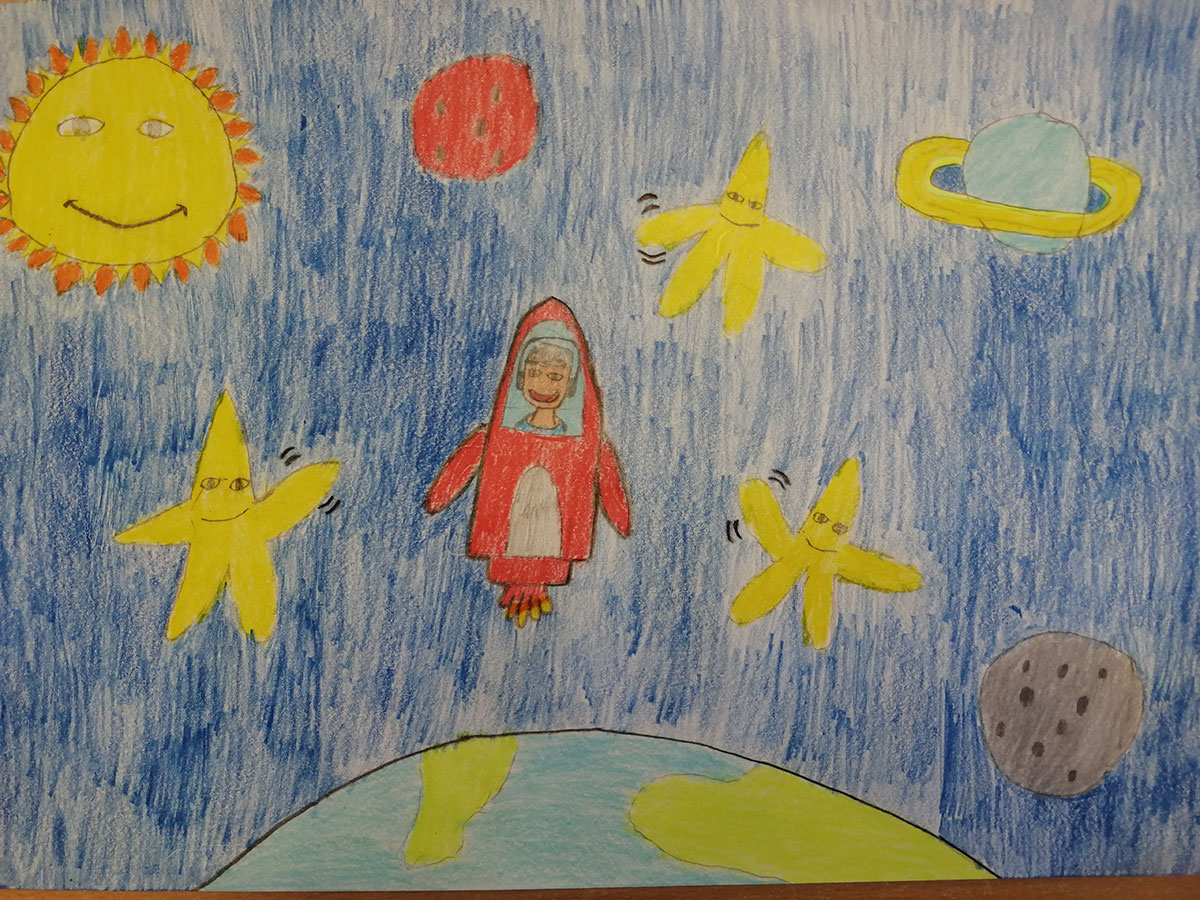 Такмичарски рад 149 Аутор: Филип Јанковић 4-1 ОШ „Душан Јерковић“, Банатски Карловац Назив романа „Велика космичка авантура“.Илустрација приче „Звездана тајна“ Ментор: Драгана Ђукановић