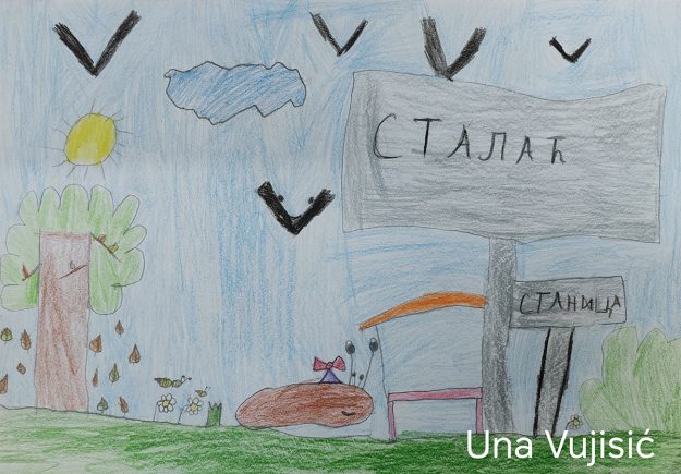 Такмичарски рад 150 Аутор: Уна Вујисић 3/2 ОШ „Наталија Нана Недељковић“, Грошница, Крагујевац Назив дела: „Пужић Влада из Спорограда“ Ментор: Ивана Иванковић