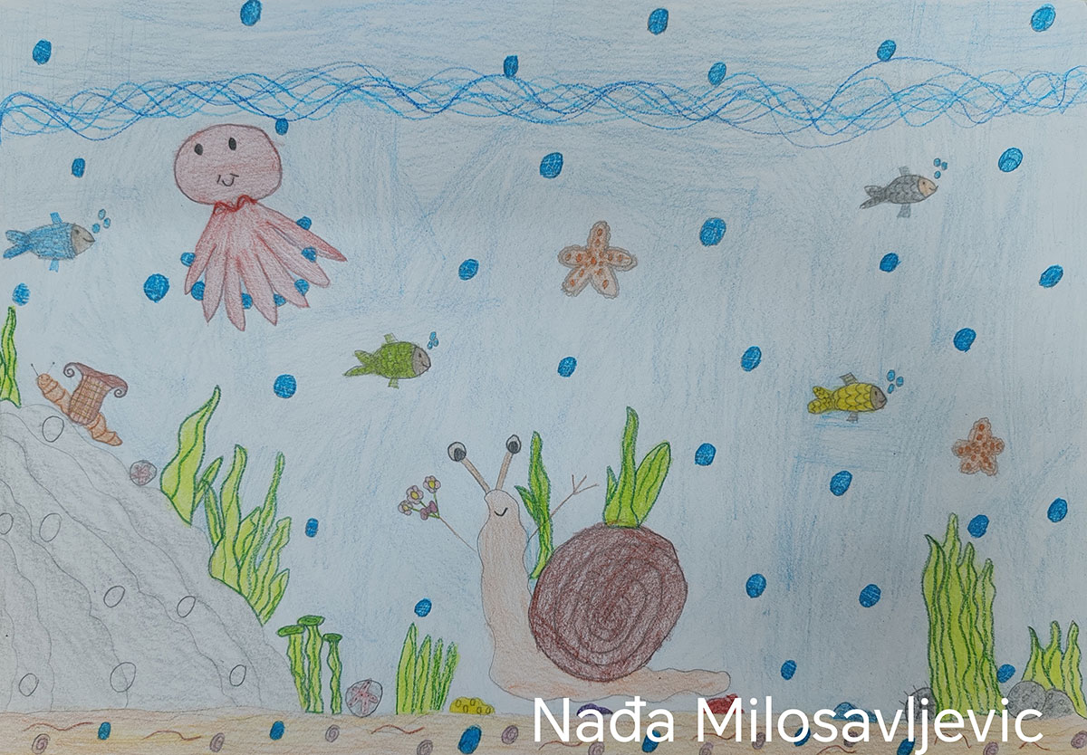 Такмичарски рад 152 Аутор: Нађа Милосављевић 3/2 ОШ „Наталија Нана Недељковић“, Грошница, Крагујевац Назив дела: „Пужић Влада из Спорограда“ Ментор: Ивана Иванковић