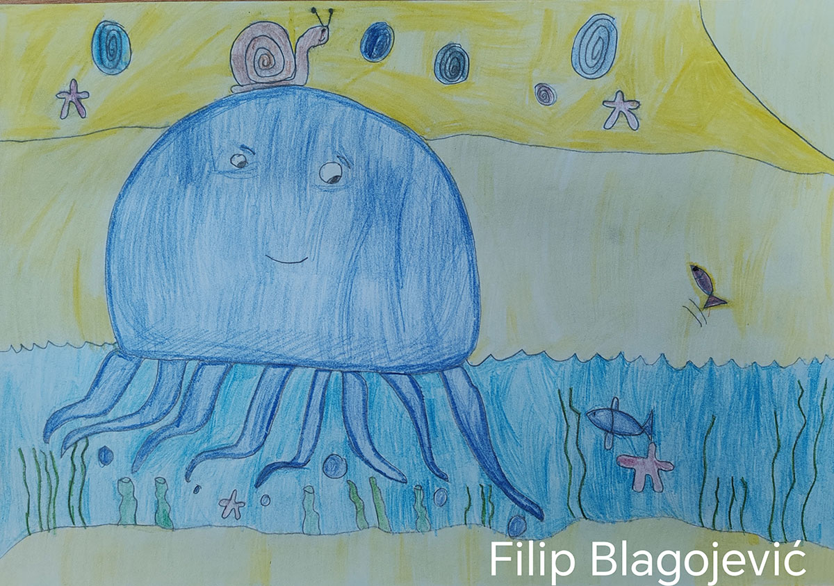 Такмичарски рад 154 Аутор: Филип Благојевић 3/2 ОШ „Наталија Нана Недељковић“, Грошница, Крагујевац Назив дела: „Пужић Влада из Спорограда“ Ментор: Ивана Иванковић