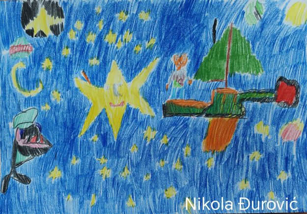 Такмичарски рад 158 Аутор: Никола Ђуровић 3/2 ОШ „Наталија Нана Недељковић“, Грошница, Крагујевац Назив дела: „Звездана тајна“ Ментор: Ивана Иванковић