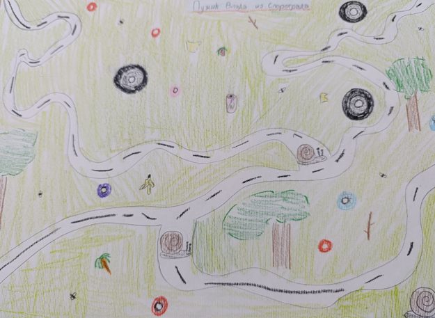 Такмичарски рад 175 Аутор: Сара Јеличић 4/4 ОШ „Марија Трандафил “,Ветерник Назив дела: „Пужић Влада из Спорограда “ Ментор: Нинослава Ћук, учитељица