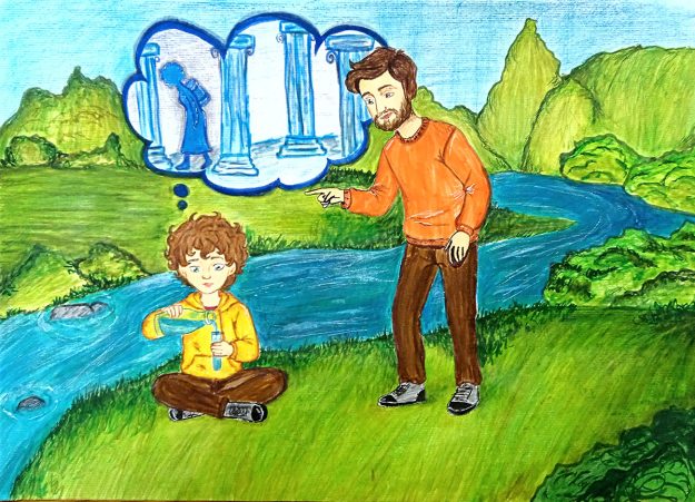 Такмичарски рад 182 Аутор: Миа Вученовић, осми разред ОШ „Филип Вишњић“, Моровић Назив дела: „Дечак који је путовао кроз романе “