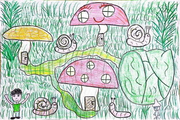 Такмичарски рад 185 Аутор: Николета Кандић, други разред ОШ ,,Милоје Закић" Куршумлија. Назив дела: ,,Пужић Влада из Спорограда" Ментор: Виолета Митровић