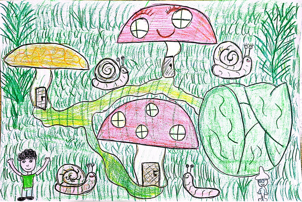 Такмичарски рад 185 Аутор: Николета Кандић, други разред ОШ ,,Милоје Закић" Куршумлија. Назив дела: ,,Пужић Влада из Спорограда" Ментор: Виолета Митровић