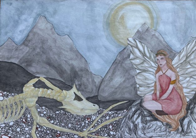 Такмичарски рад 187 Аутор: Сања Станојевић Школа: Техничка школа за дизајн коже, ИВ-1, Војислава Илића 88, Београд Назив романа: „Вир светова” Ментори: Марија Величковић, Веселинка Живић