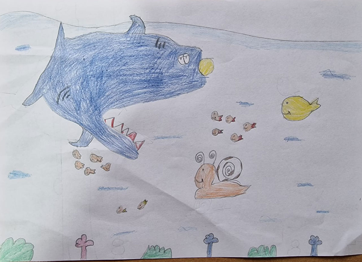 Такмичарски рад 188 Аутор: Хава Латовић, 1. разред Школа: ОШ ,, Др Џевад Љајић", Дуга Пољана Одломак из романа: ,,Дечак змај и друге бајке", прича ,,Пуж Влада из Спорограда" Ментор: Ајсела Лекпек