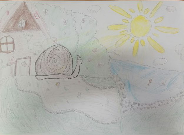 Такмичарски рад 230 Аутор: Талија Шојић, 4/2 ОШ „Велимир Маркићевић" Мајданпек Романа: „Пуж Влада из Спорограда“ Ментор: Слађана Митровић