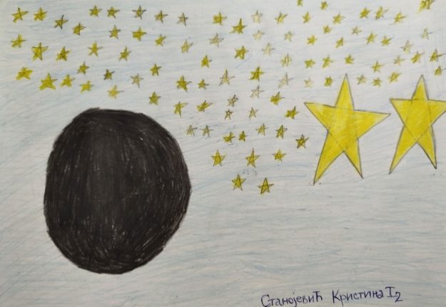 Такмичарски рад 241 Аутор: Кристина Станојевић 1. разред ОШ „Иво Андрић" Радинац Романа: ,,Велика космичка авантура“ Ментор: Наташа Ђорђевић Арсић