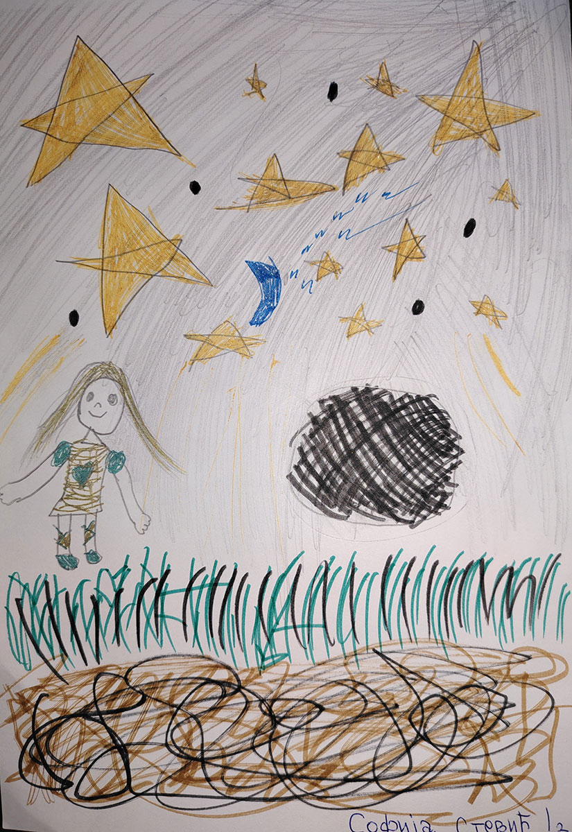 Такмичарски рад 242 Аутор: Софија Стевић 1. разред ОШ „Иво Андрић" Радинац Романа: ,,Велика космичка авантура“ Ментор: Наташа Ђорђевић Арсић