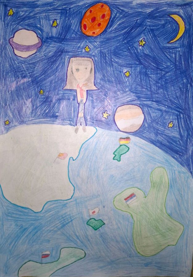 Такмичарски рад 243 Аутор: Нина Радић 1. разред ОШ „Бранко Радичевић" Мали Зворник Романа: ,,Велика космичка авантура“ Ментор: Весна Вукосављевић