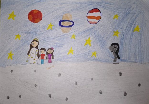 Такмичарски рад 244 Аутор: Миа Станковић 1. разред ОШ „Бранко Радичевић" Мали Зворник Романа: ,,Велика космичка авантура“ Ментор: Весна Вукосављевић