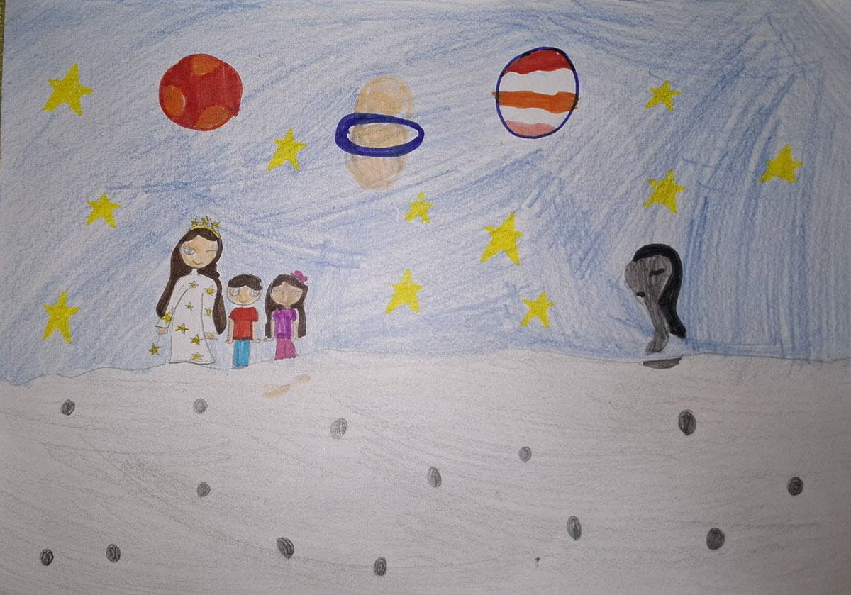 Такмичарски рад 244 Аутор: Миа Станковић 1. разред ОШ „Бранко Радичевић" Мали Зворник Романа: ,,Велика космичка авантура“ Ментор: Весна Вукосављевић