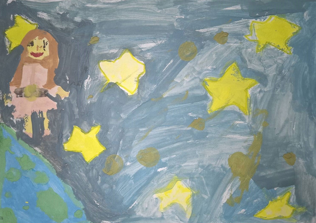 Такмичарски рад 245 Аутор: Ирина Јовановић 1. разред ОШ „Бранко Радичевић" Мали Зворник Романа: ,,Велика космичка авантура“ Ментор: Весна Вукосављевић