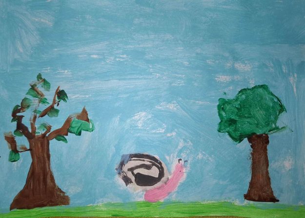 Такмичарски рад 247 Аутор: Магдалена Тадић 1. разред ОШ „Бранко Радичевић" Мали Зворник Романа: ,,Дечак змај и друге бајке“, прича „Пуж Влада из Спорограда“ Ментор: Весна Вукосављевић