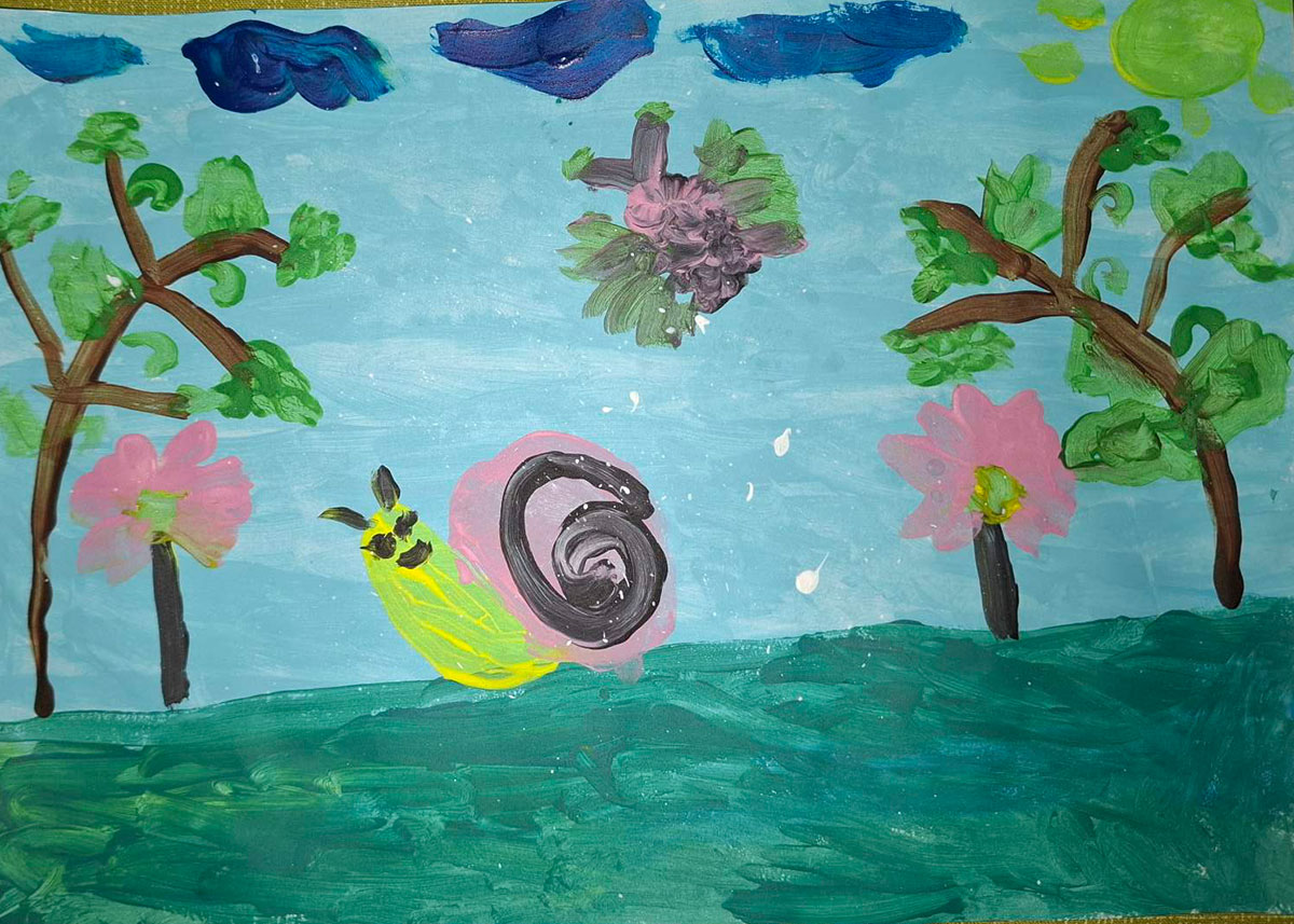 Такмичарски рад 249 Аутор: Теодора Сандић 1. разред ОШ „Бранко Радичевић" Мали Зворник Романа: ,,Дечак змај и друге бајке“, прича „Пуж Влада из Спорограда“ Ментор: Весна Вукосављевић