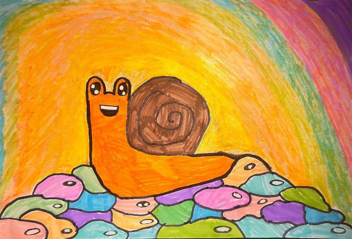 Такмичарски рад 251 Аутор: Мина Сретеновић 2/3 ОШ „Милош Црњански" Београд Романа: ,,Дечак змај и друге бајке“, прича „Пуж Влада из Спорограда“ Ментор: Светлана Живковић