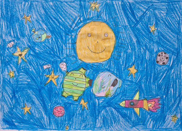 Такмичарски рад 279 Аутор: Владимир Петровић, други разред Основна школа „Душан Радовић", Ниш Илустрација за бајку „Велика космичка авантура“