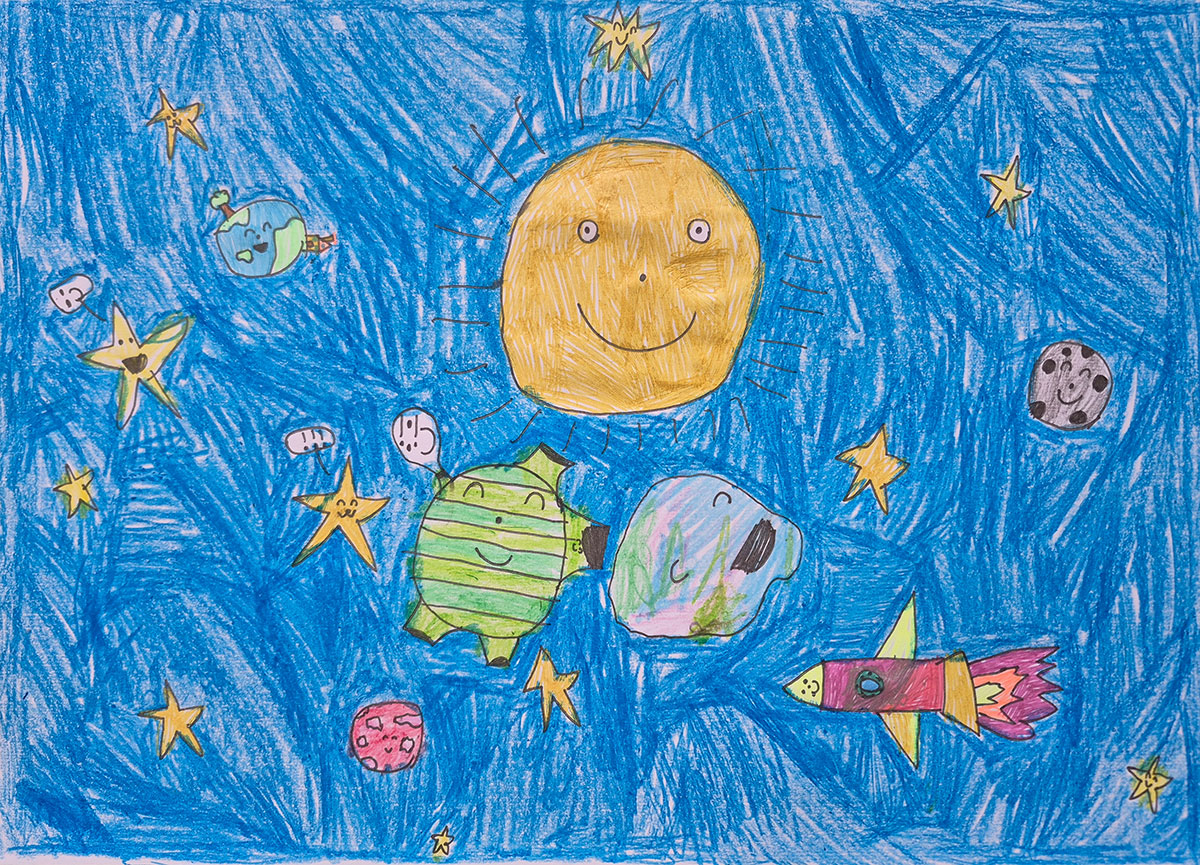 Такмичарски рад 279 Аутор: Владимир Петровић, други разред Основна школа „Душан Радовић", Ниш Илустрација за бајку „Велика космичка авантура“