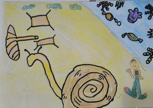 Такмичарски рад 285 Аутор: Дејана Лаловић, други разред, 2-2, Основна школа „Милош Црњански”, Београд. Одломак из романа „Дечак Змај и друге бајке“, прича „Пужић Влада из Спорограда“. Ментор: Ватрослава Милојевић