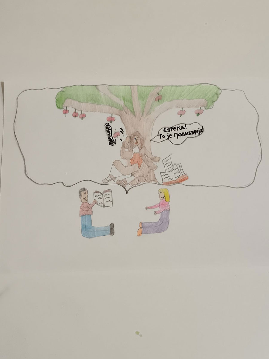 Такмичарски рад 308 Аутор: Алексеј Станојков, други разред ОШ „Краљ Александар I" Пожаревац роман: „Шта је Њутну маглаву пало..." Ментор: Ивана Мартиновић Никодијевић