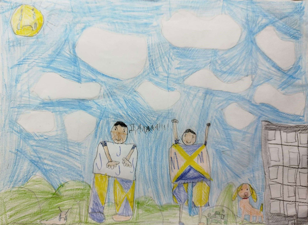 Такмичарски рад 347 Аутор: Сара Дуловић 2.разред , ОШ " Миливоје Боровић", Мачкат Роман "Дечак Змај и друге бајке" ("Пужић Влада из Спорограда"). Ментор: Марија Спасенић