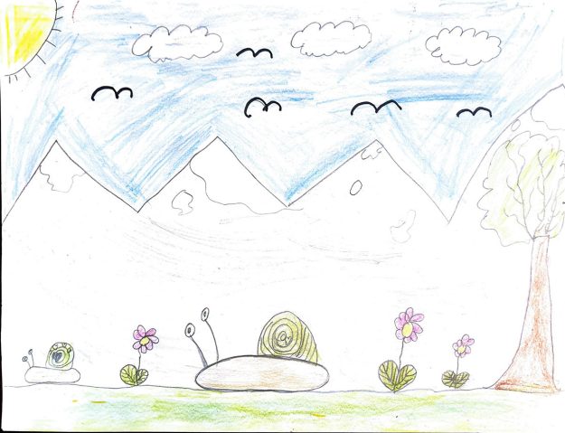 Такмичарски рад 353 Аутор: Анастасија Марјановић, 2/3 ОШ ,,Милош Црњански", Београд, Одломак из романа ,,Дечак змај и друге бајке", прича ,,Пуж Влада из Спорограда" Ментор: учитељица Светлана Живковић