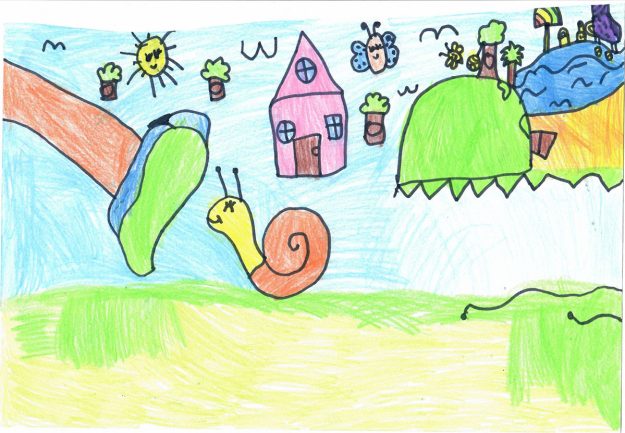 Такмичарски рад 378 Аутор : Сташа Ђорђевић , I /2 ОШ " Радоје Домановић " Ниш Oдломак из романа "Дечак змај и друге бајке" , прича Пуж Влада из Спорограда Ментор: учитељица Данијела Тричковић