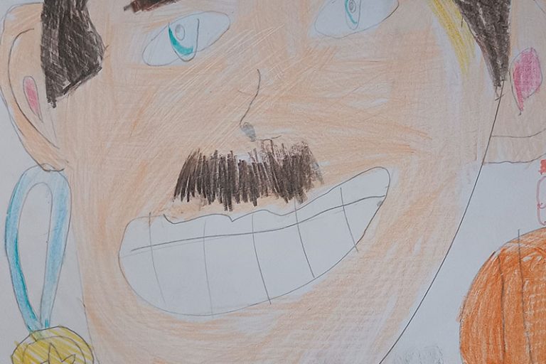 Карикатура 30: Никола Јокић Аутор: Викторија Вељковић 2-1 ОШ „Десанка Максимовић“, Пожаревац Ментор: Емина Ћирковић Ивановић