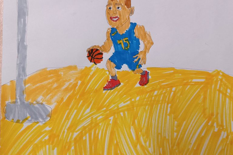 Карикатура 56: Никола Јокић Аутор: Софија Миљковић, 4/3 ОШ „Доситеј Обрадовић“, Пожаревац Ментор: Андријана Радуљевић